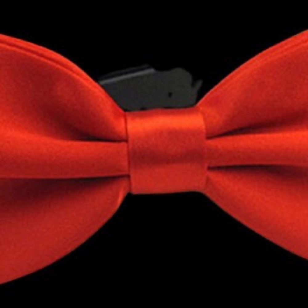 Elegant Red Bow Tie